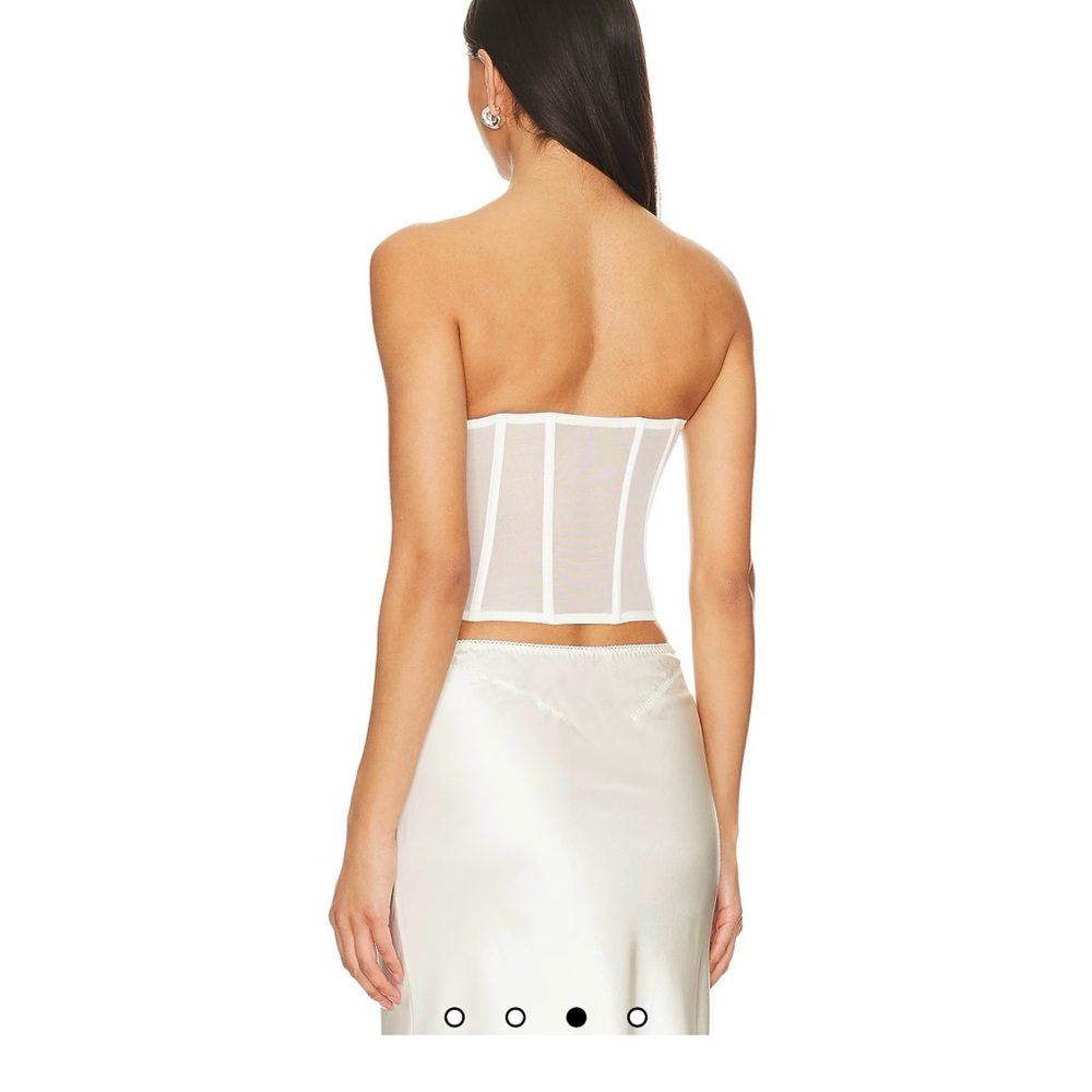 Fleur du mal floral bow embroidery corset top - Picture 3 of 3